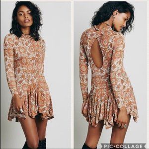 Free People Annabelle Open Back Long Sleeve Dress